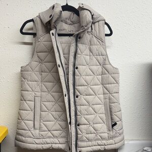Marc New York Cream Quilted Vest
